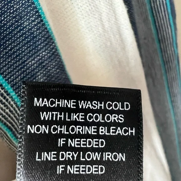 Crystal Sky Medium Blue & White Striped Romper - Picture 10 of 14